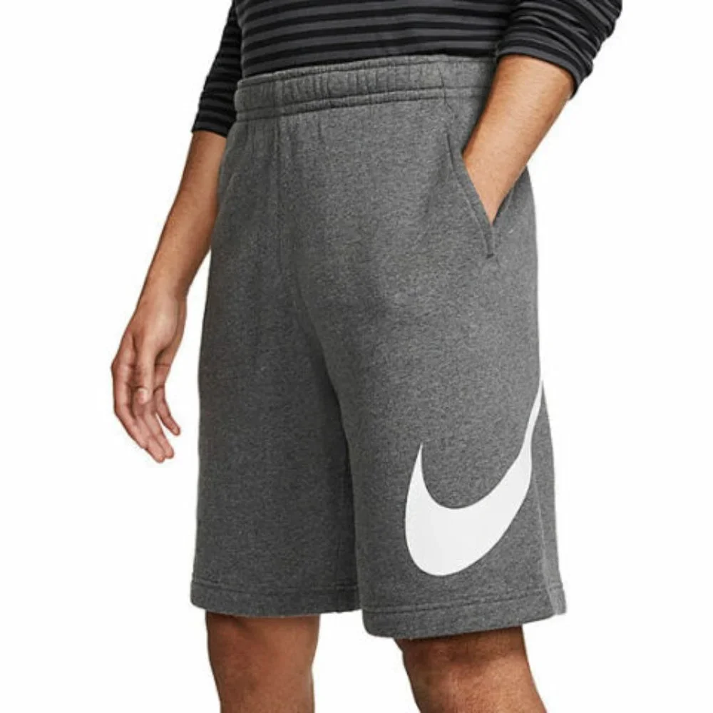 NWT NIKE MEN'S BIG TALL‎ REGULAR FLEECE SHORTS CHARCOAL GRAY